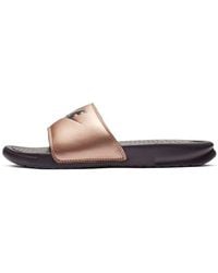 Nike - (Wmns) Benassi Jdi Slide 'Metallic Bronze' - Lyst