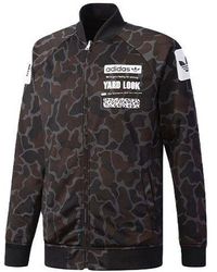 adidas - Originals Logo Printing Reversible Camouflage Sports Jacket - Lyst