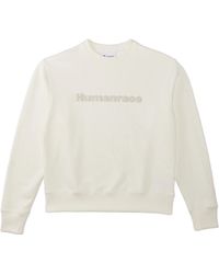 adidas - Originals X Pharrell Williams Crossover Casual Breathable Solid Color Round Neck Pullover Long Sleeves Jade White - Lyst