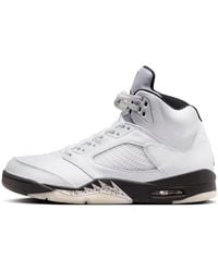 Nike - Air Jordan 5 'White Black' - Lyst