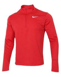 Nike - Parcer Running Sports Training Cardigan Stand Collar Pullover Long Sleeves - Lyst