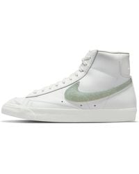 Nike - (Wmns) Blazer Mid '77 Essential 'Glitter Swoosh - Lyst
