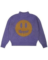 Drew House - Mascot Funnel Neck Sweater 'Heather Amethyst' - Lyst