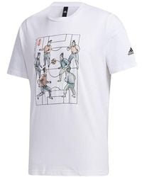 adidas - Ub Gfx Tee 2 Funny Printing Sports Short Sleeve - Lyst