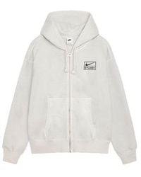 Nike - X Stussy Ss24 Full-Zip Washed Fleece Hoodie Fz9990-072 - Lyst