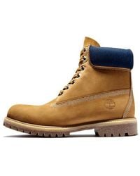 Timberland - 6 Inch Premium Waterproof Boots 'Wheat Nubuck Collar' - Lyst