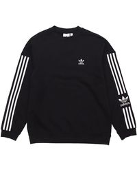 adidas - Originals Lock Up 3-stripes Sweatshirt - Lyst