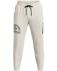 Under Armour - Project Rock Heavyweight Terry Pants 'Ivory' - Lyst