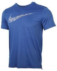 Nike - Dri-Fit Printing Training Tops Short Sleeve - Lyst