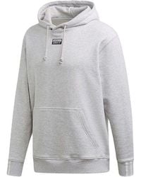 adidas - Originals Casual Sports Solid Color Hooded Pullover - Lyst