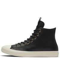 Converse - Chuck Taylor All Star Leather High Egret' - Lyst
