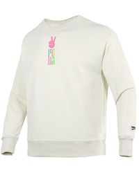 PUMA - Funny Logo Printing Sports Training Knit Pullover - Lyst