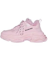 Balenciaga - (Wmns) Triple S Sneaker Fake Fur - Lyst