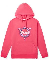 Vans - Casual Sports Printing Hooded Drawstring Couple Style Rose - Lyst