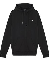 PUMA - Logo Printed Hooded Jacket - Lyst