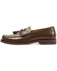 Gucci - (Wmns) Gg Supreme Canvas Loafers - Lyst