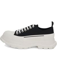 McQueen - Tread Sleek Lace-Up Sneakers - Lyst