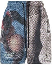 Nike - Flight Heritage Pattern Printing Lacing Shorts - Lyst