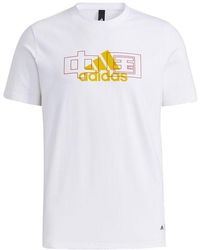 adidas - China Tee Casual Sports Round Neck Short Sleeve Couple Style - Lyst