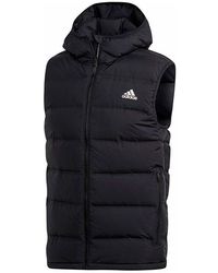 adidas - Helionic Hooded Down Vest - Lyst