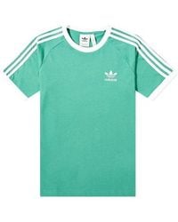 adidas - Originals 3-Stripes Tee Casual Round Neck Loose Logo Stripe Short Sleeve - Lyst