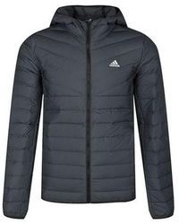 adidas - Varilite 3S H J Stay Warm Outdoor Logo Hooded Down Jacket - Lyst