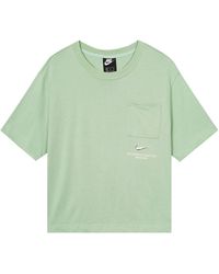 Nike - (Wmns) Sportswear Swoosh 3D Logo Loose Breathable Round Neck Short Sleeve T-Shirt - Lyst