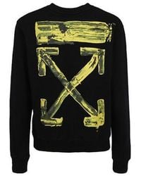 Off-White c/o Virgil Abloh - Graffiti Arrow Long-Sleeve Fleece - Lyst