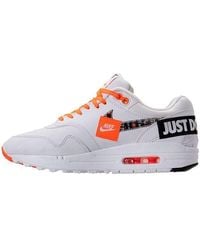 Nike - Womens Air Max 1 Lx 'just Do It - White' Shoes - Size 8.5w - Lyst