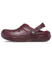Crocs™ - Classic Lined Clogs 'Dark Cherry' - Lyst