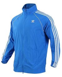 adidas - Originals Woven Hooded Casual Sports Jacket - Lyst