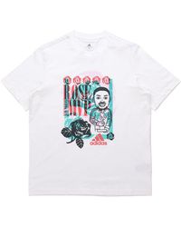 adidas - Rose Avatar Mvp Casual Sports Cartoon Printing Short Sleeve - Lyst
