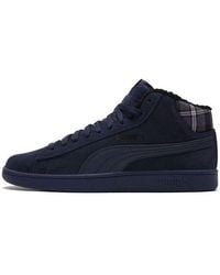 PUMA - Smash V2 Mid Wtr Fleece/ Mid Board Shoes - Lyst