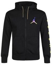 Nike - Solid Color Athletic Fleece Lined Zipper Hooded Jacket - Lyst