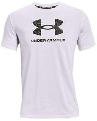 Under Armour - Round Neck Pullover Logo Athleisure Casual Sports Short Sleeve - Lyst