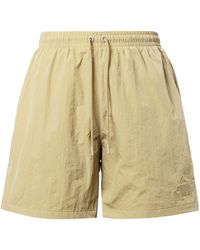 Nike - Nai-Ke Cha Nai-Ke Cha Series Solid Color Breathable Lacing Straight Shorts Apricot - Lyst