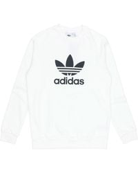 adidas - Originals Trefoil Warm-Up Crew Sweatshirt - Lyst