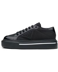 Prada - (Wmns) Macro Re-Nylon And Brushed Leather Sneakers - Lyst