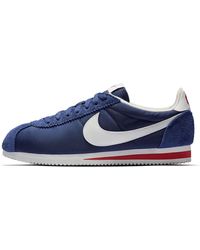 nike cortez nylon navy blue