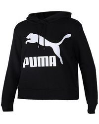 PUMA - (Wmns) Classics Logo Hoody Knitting Pullover Fleece - Lyst