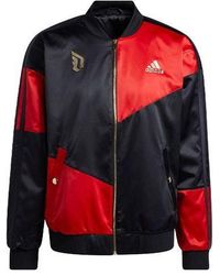 adidas - Cny Dame Jacket Logo Basketball Sports Black - Lyst