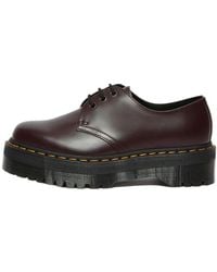 Dr. Martens - 1461 Smooth Leather Platform Shoes 'Wine' - Lyst