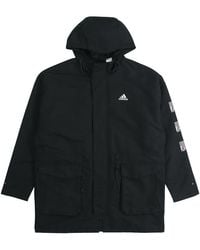 adidas - Cny Jkt Top Sports Training Printing Hooded Fleece Lined Woven Jacket - Lyst