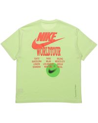 Nike - Back Printing Embroidered Logo Sports Round Neck Short Sleeve - Lyst