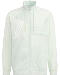adidas - Neo U Vbe Wb 3 Solid Color Stripe Sports Jacket - Lyst