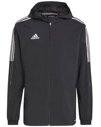 adidas - Tiro21 Wb Soccer/Football Training Sports Hooded Logo Jacket - Lyst