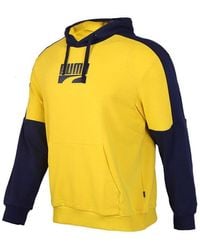 PUMA - Athleisure Casual Sports Loose Breathable Hooded Knit Pullover - Lyst