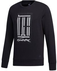 adidas - Wj Crew Logo Printing Pullover Round Neck - Lyst