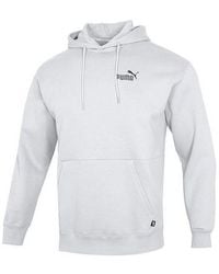 PUMA - Small Logo Relaxed Logo Hoodie - Lyst