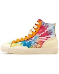Fila - (Wmns) Fila Block High High-Canvas Shoes Colorful - Lyst